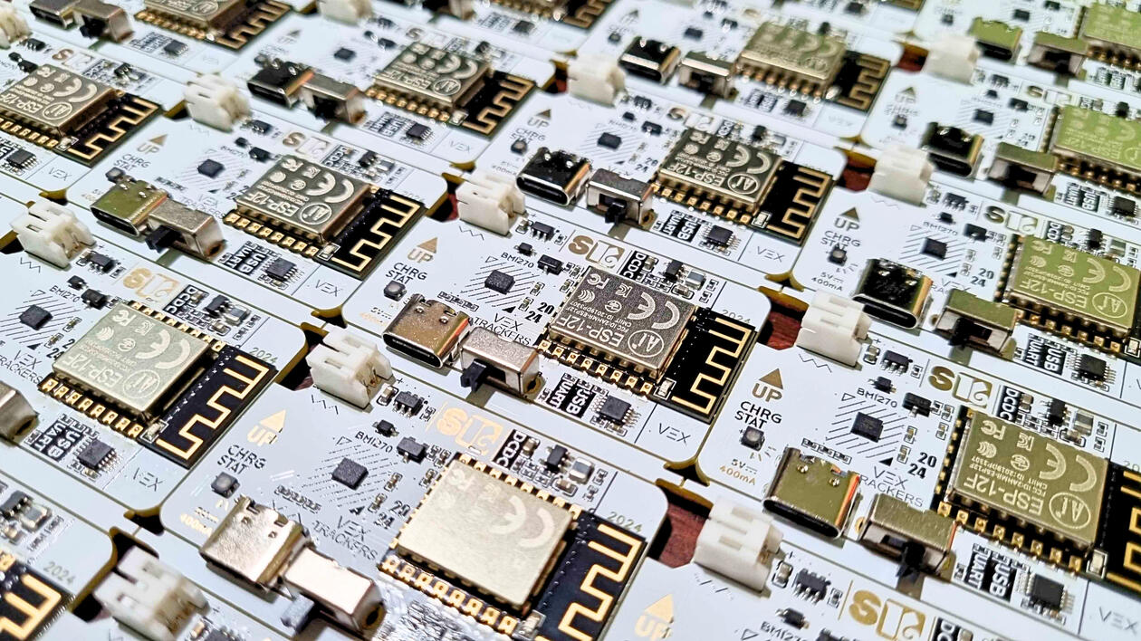 VEX Tracker, detalhe da PCB